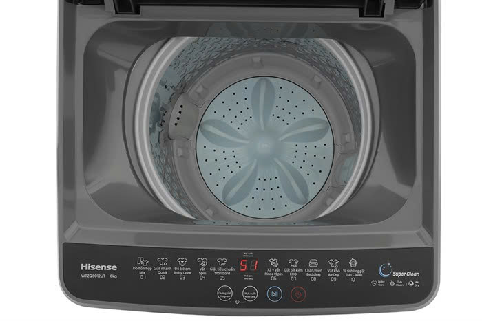 Máy giặt Hisense 8 kg WTZQ8012UT