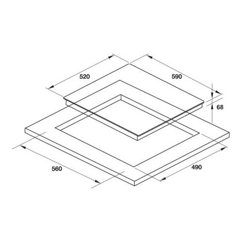Bếp từ 3 vùng nấu Hafele HC-I603D 536.61.631