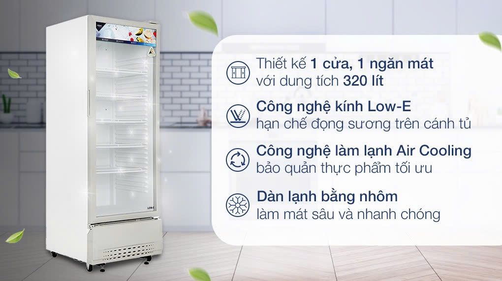 Tủ mát Aqua 320 Lít AQS-AF440N