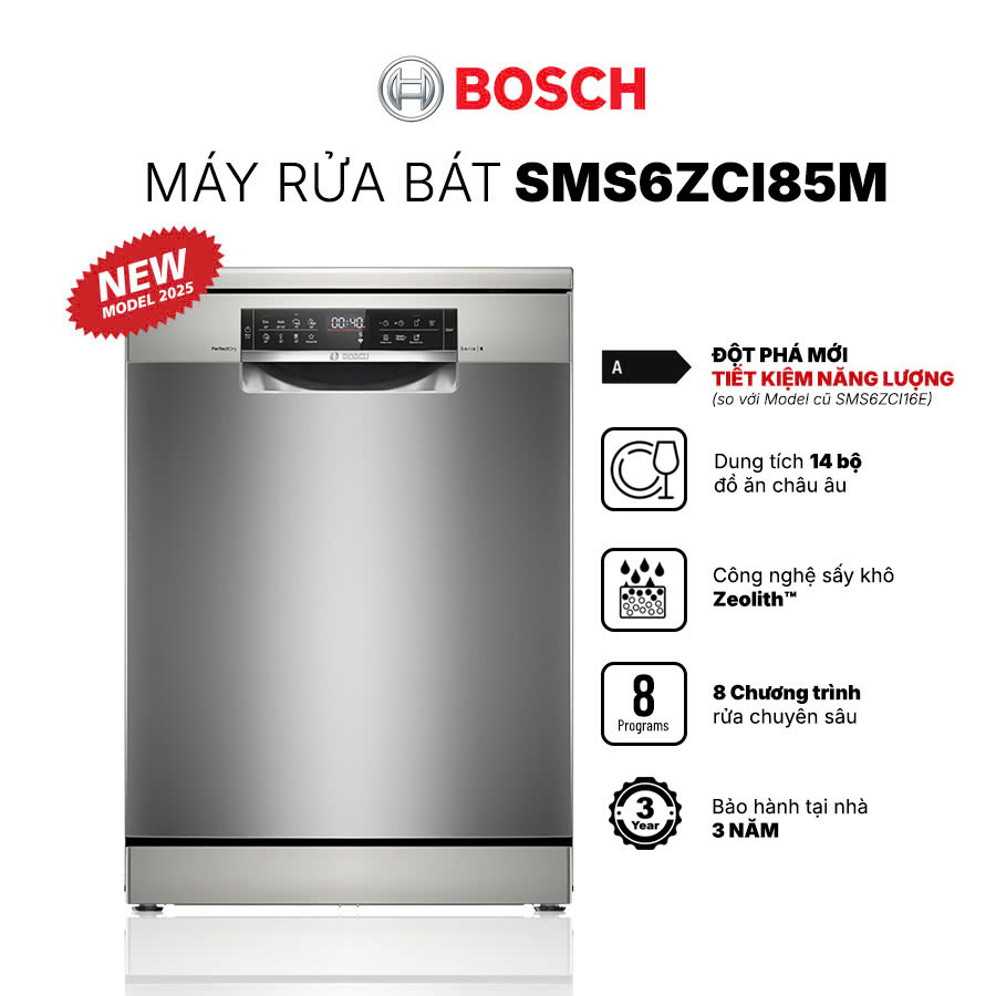 Máy rửa bát Bosch SMS6ZCI85M
