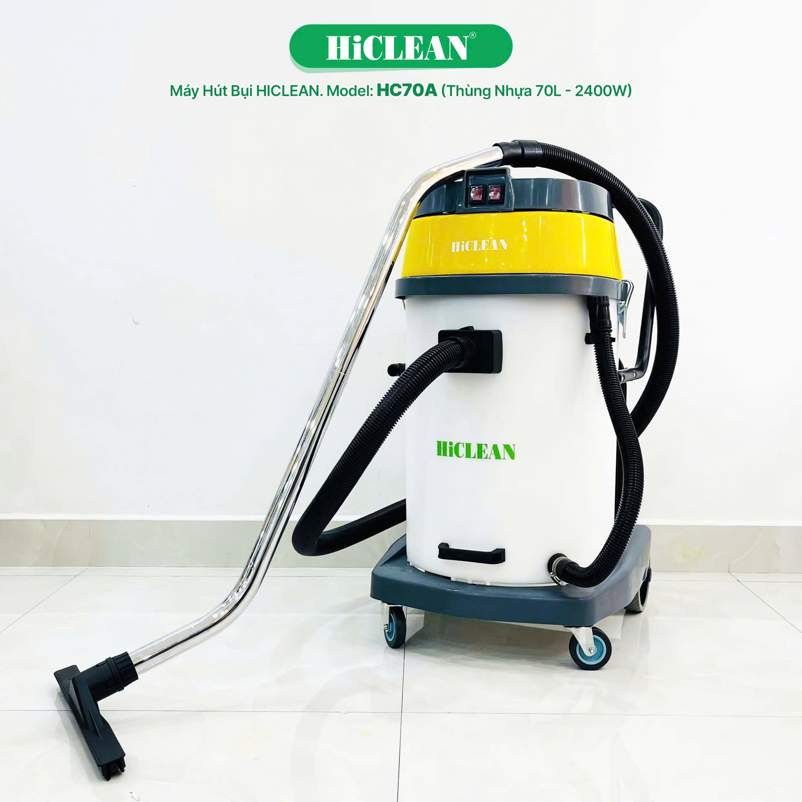 Máy hút bụi hút nước công nghiệp HICLEAN HC70