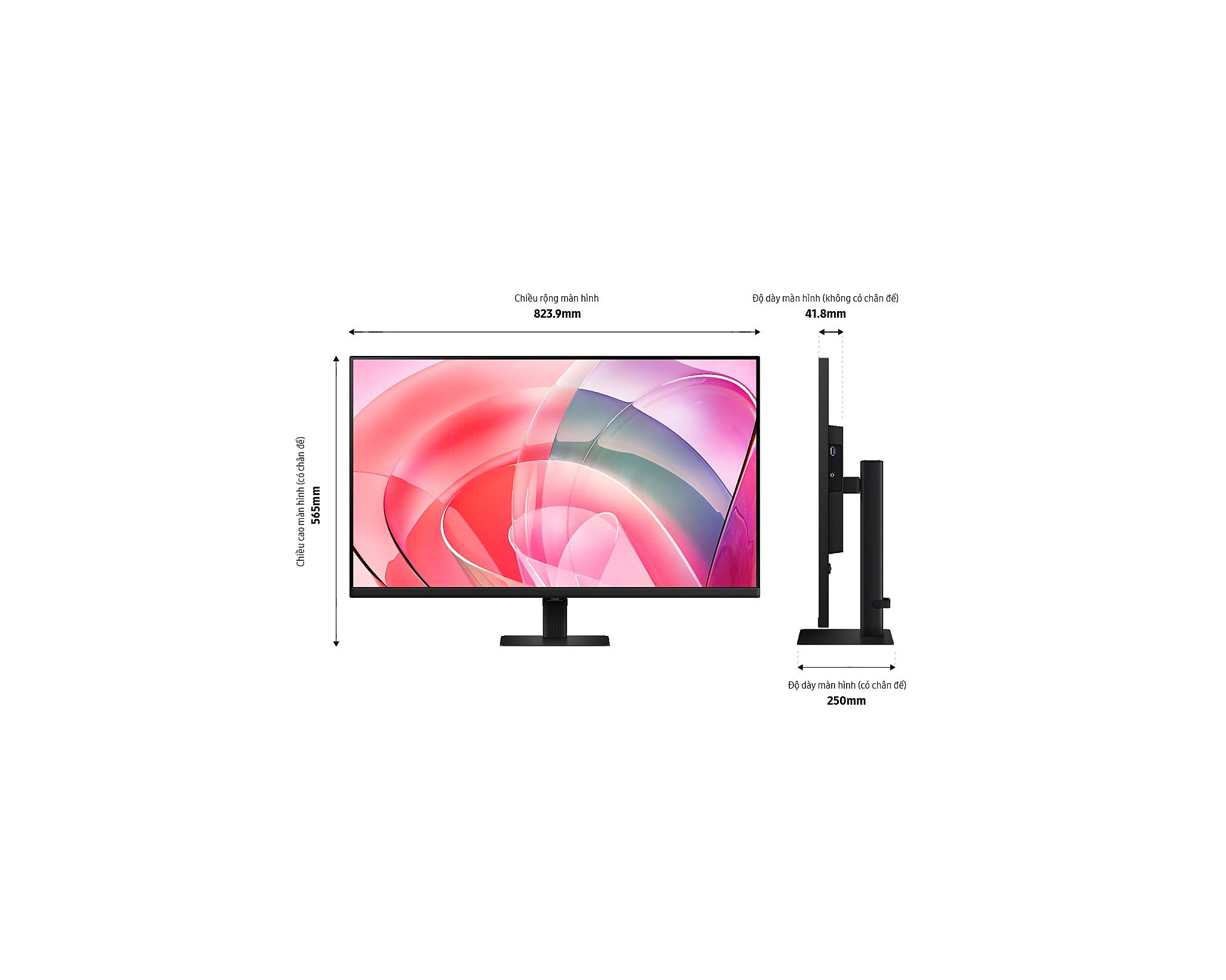 37 Inch Màn hình ViewFinity S7 S70D UHD LS37D702EAEXXV