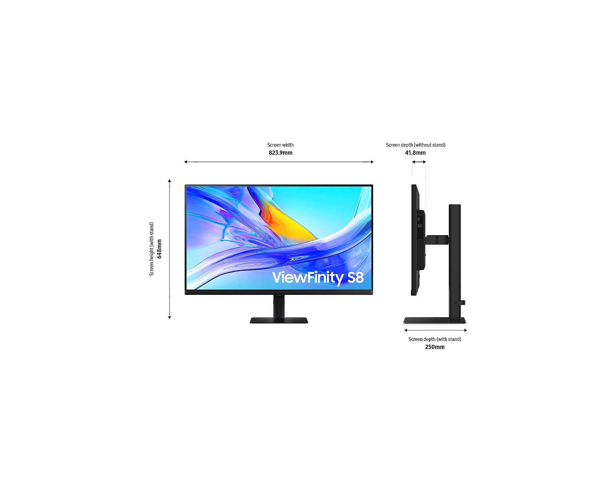 37 Inch Màn Hình ViewFinity S8 S80UD UHD LS37D800UAEXXV