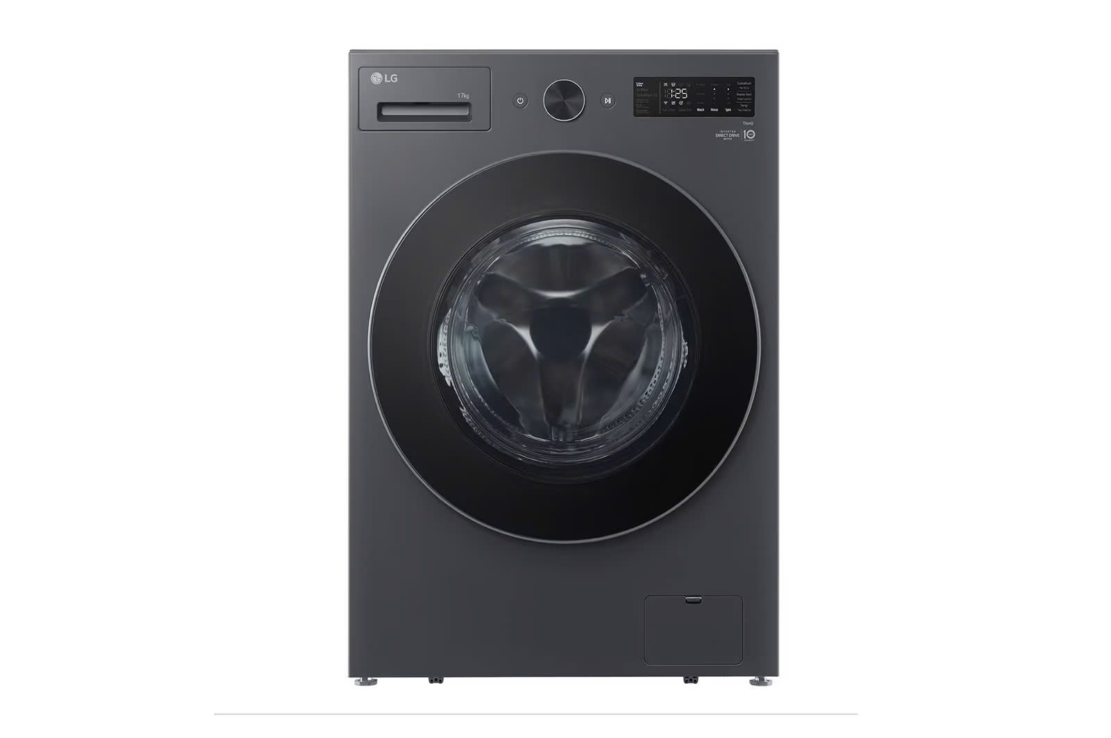 Máy giặt lồng ngang LG AI DD™ Inverter 17kg màu đen F2517SNTG