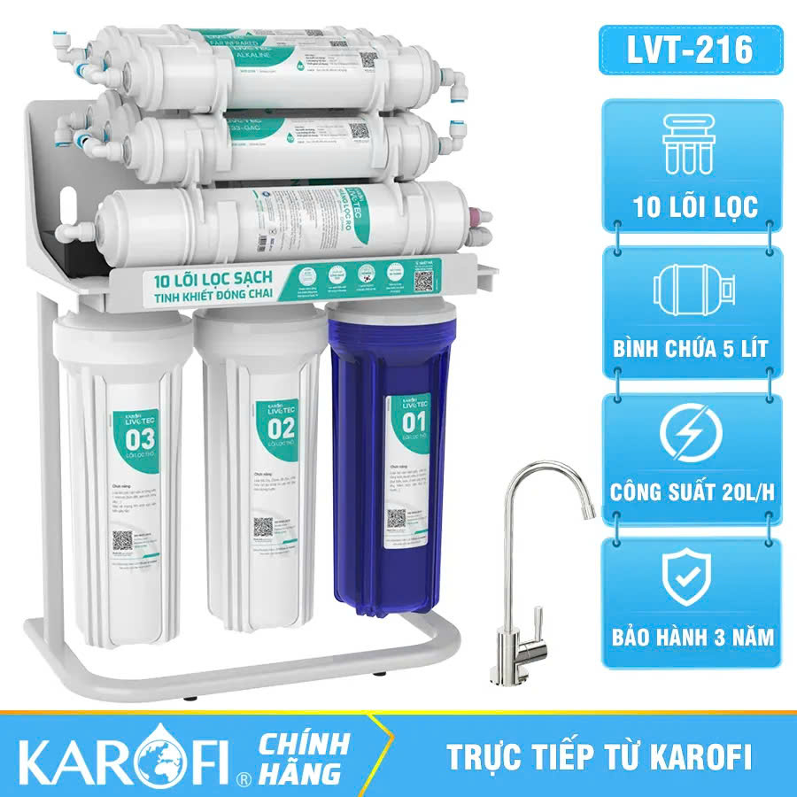Máy lọc nước RO Karofi Livotec 216 LVT216