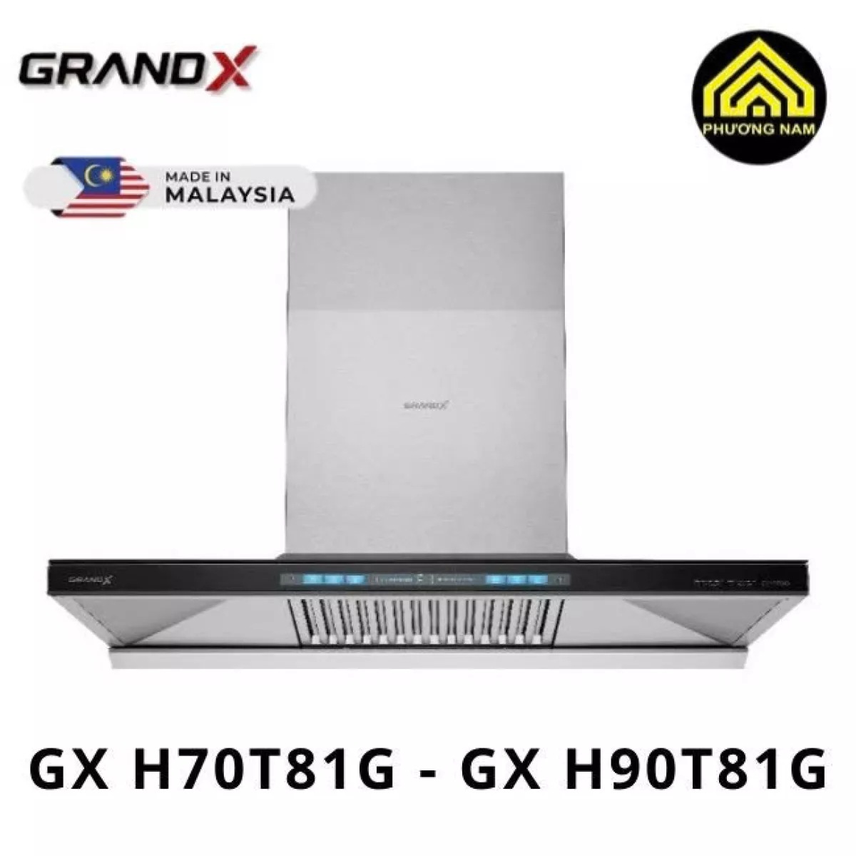 Máy hút mùi áp tường GrandX GX H70T81G