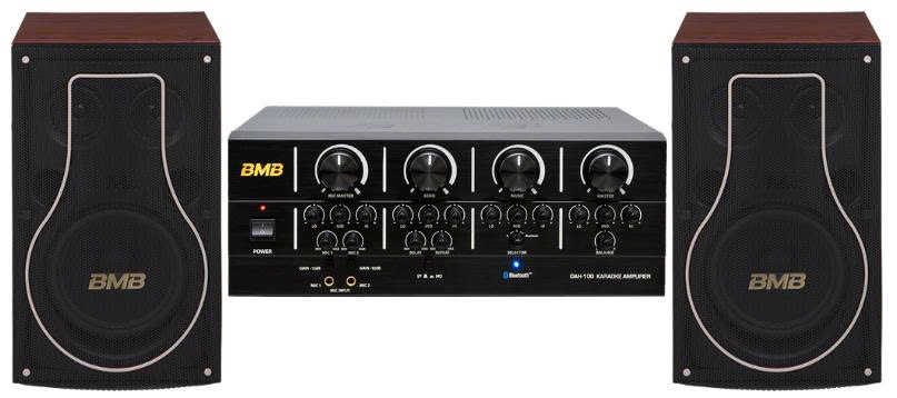 COMBO KARAOKE GIA ĐÌNH - LOA BMB CSH 200 + AMPLY BMB DAH 100