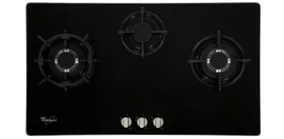 Bếp Gas Âm Whirlpool 90cm 3B Mặt Kính AKC930C/BLV, Đen