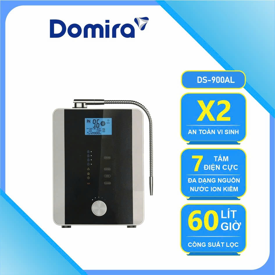 Máy ion kiềm DS900-AL 7 tấm điện cực DOMIRA