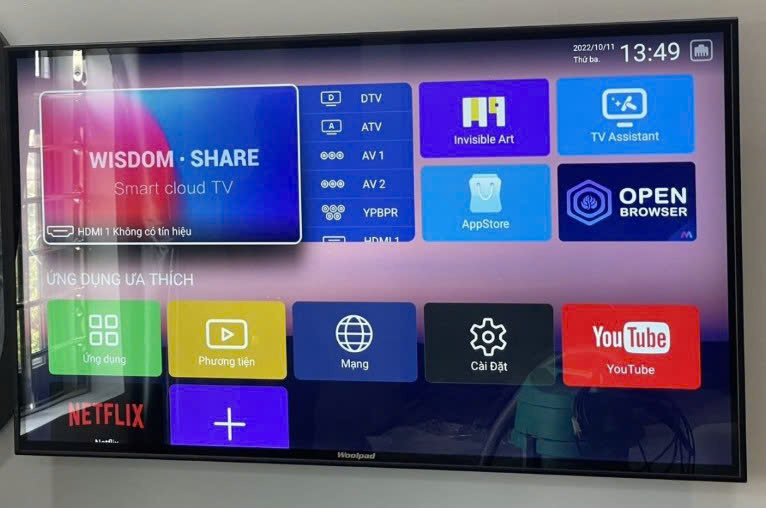 Tivi mặt cường lực 50 inch Woolpad W50E88