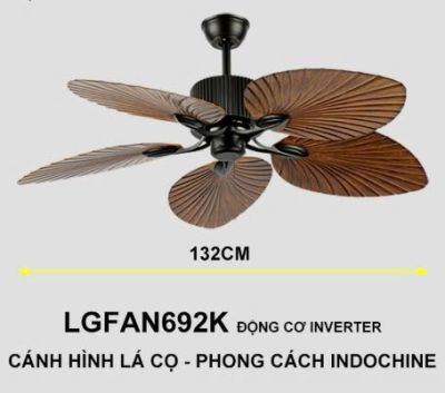 Quạt trần nhà hàng khách sạn LGFAN692K