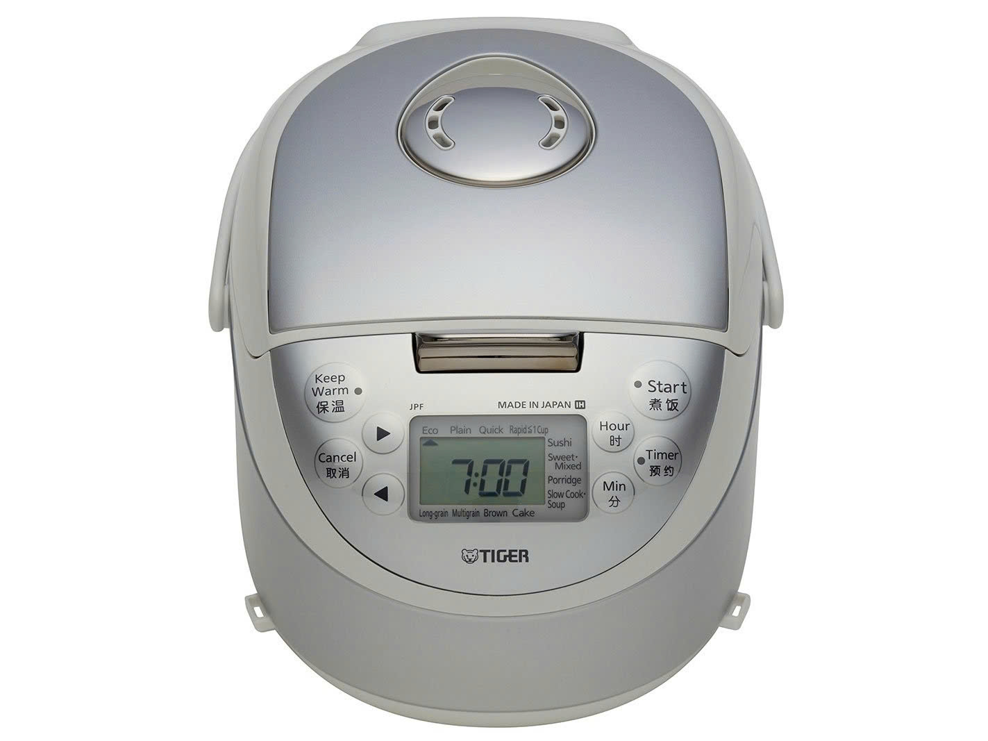 Nồi cơm điện tử cao tần Tiger 0.5 lít JPF-A55W Đen/Xám