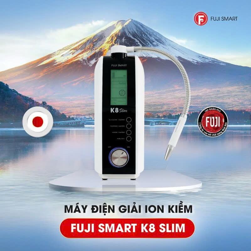 Máy lọc nước điện giải iON kiềm Fuji Smart K8 Slim