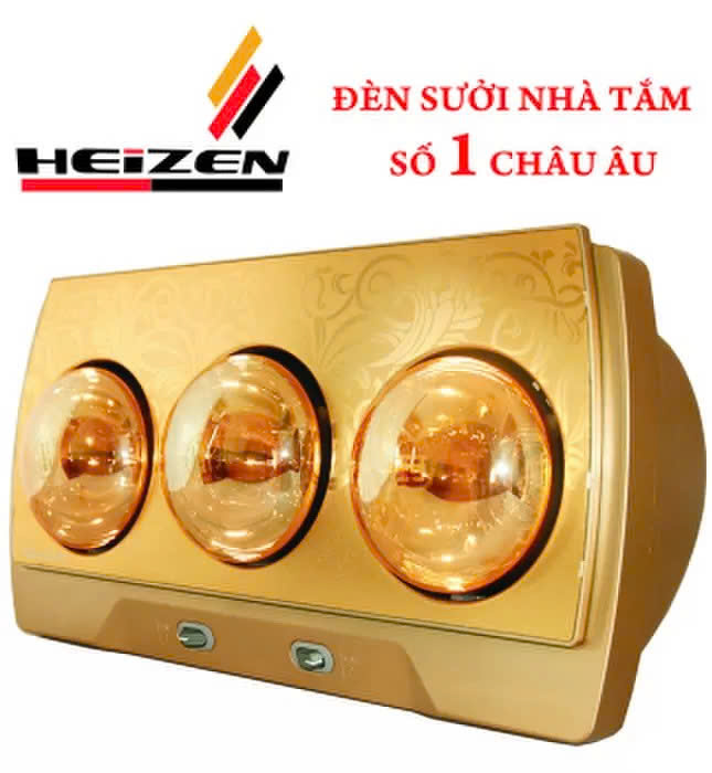 Đèn sưởi 3 bóng treo tường Heizen-HE3B