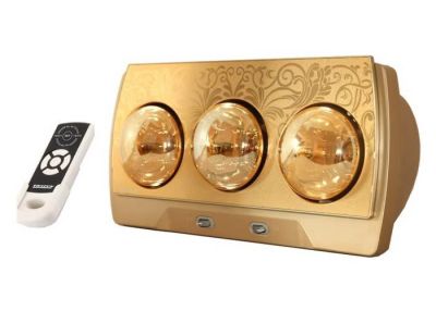 Đèn sưởi 3 bóng Heizen có điều khiển – HE3BR