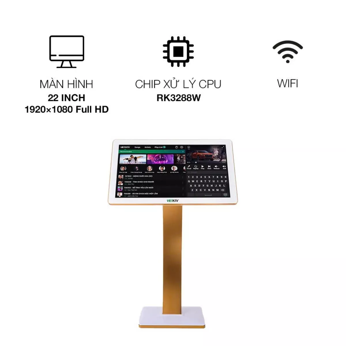 Màn hình cảm ứng điện dung Việt KTV GOLD 22G
