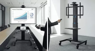 Giá Treo Tivi Di Động Điện Tử NB-T70 (75 - 100 Inch)