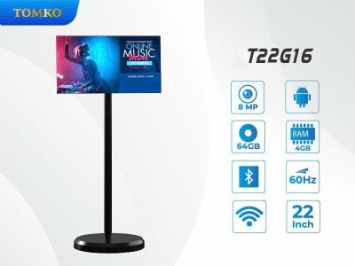 Màn hình cảm ứng di động thông minh 22 inch Tomko GoWithMe T22G16 đen không camera