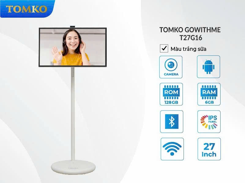 Màn hình di động cảm ứng 27 inch Tomko GoWithMe có camera T27G16