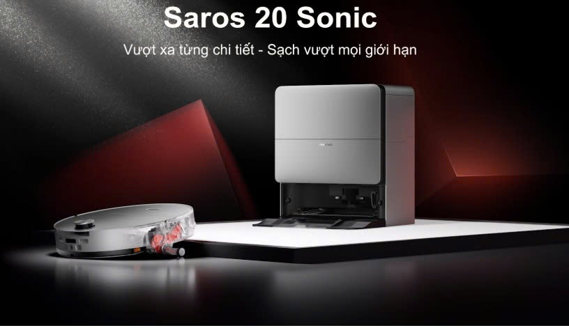 Robot hút bụi lau nhà Roborock Saros 20 Sonic