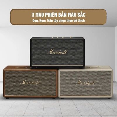 Loa Marshall Stanmore 3 (III), Công Suất 80W, Bluetooth 5.2, AUX, RCA, Nút Đa Hướng