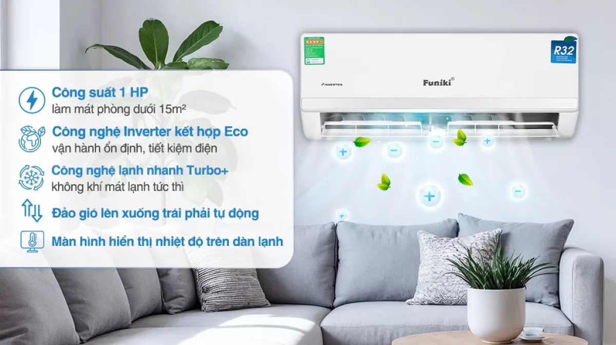 Điều hòa Funiki 9000 BTU 1 chiều HSC09TMM