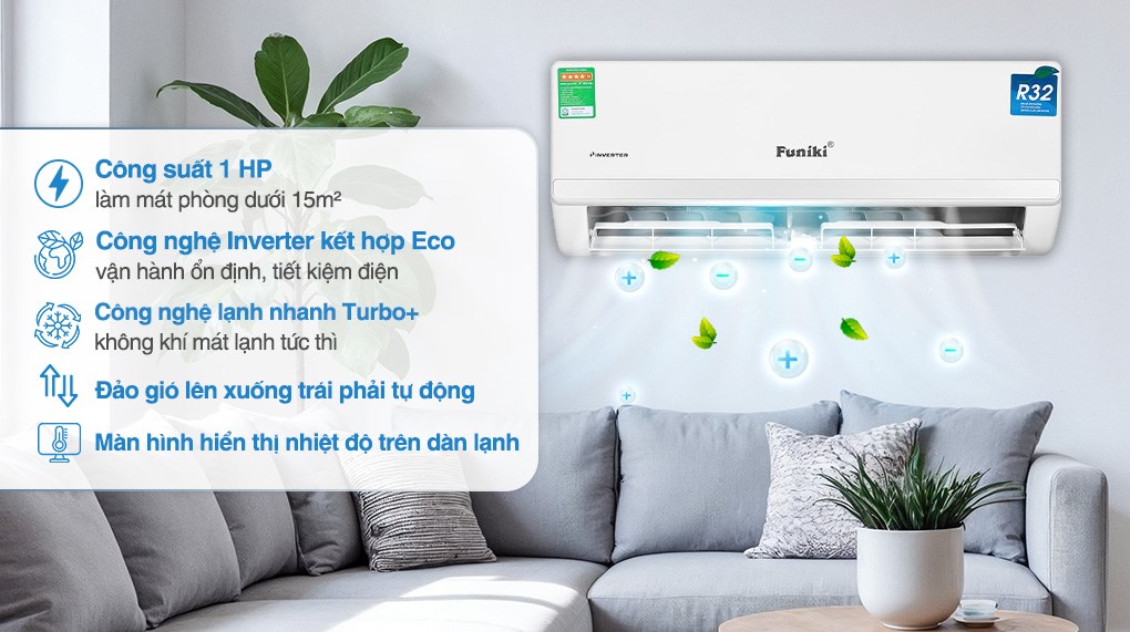 Điều hòa Funiki Inverter 9000 BTU HIC09TMM-6