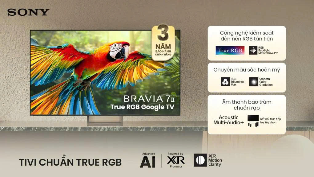 Sony Google TV True RGB BRAVIA 7 II K-55XR70M2
