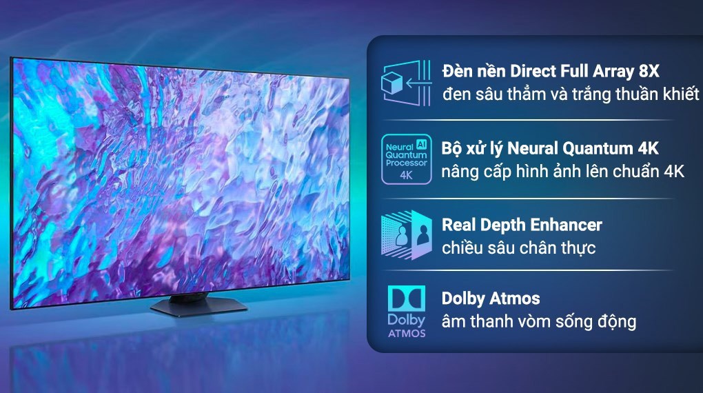 Smart Tivi QLED Samsung AI 4K 98 inch QA98Q80C