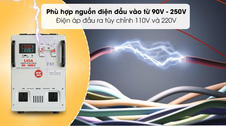 Ổn áp LiOA 1 pha 10kVA DRI-10000II