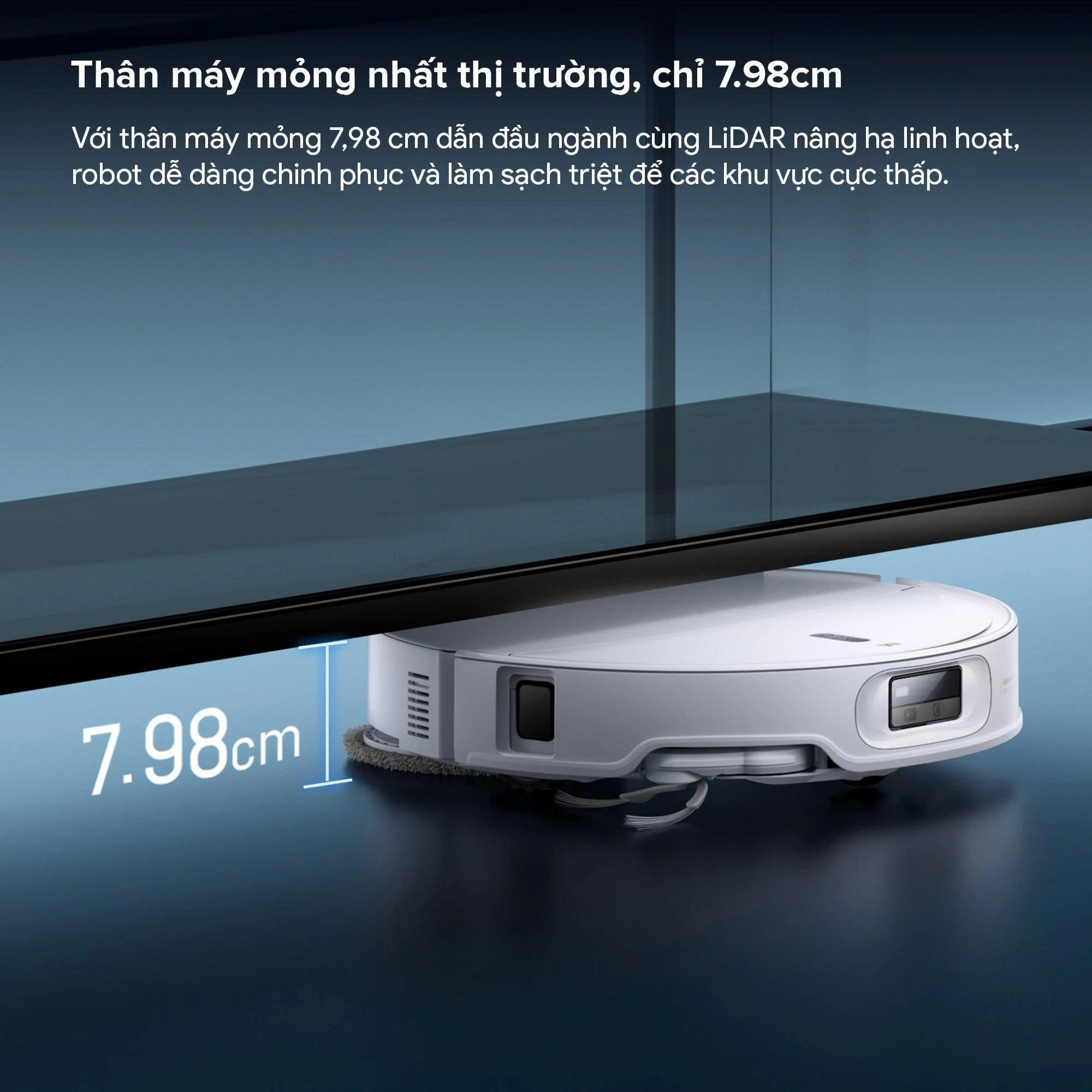 Robot hút bụi lau nhà Roborock Qrevo Edge 2 - Đen