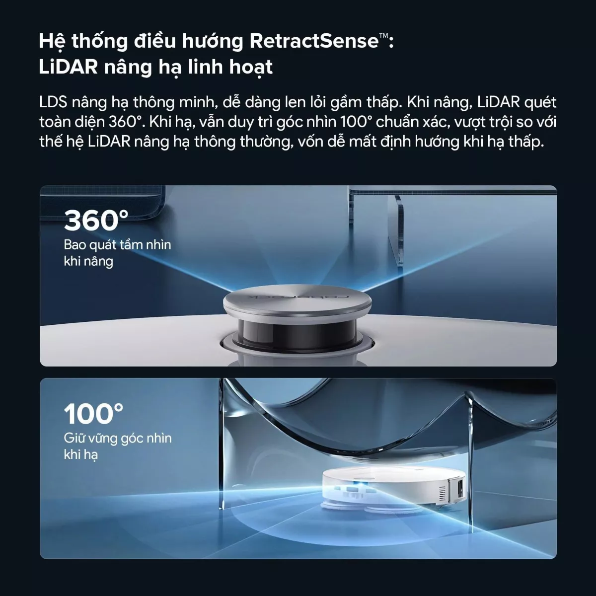 Robot hút bụi lau nhà Roborock Qrevo Edge 2 - Đen