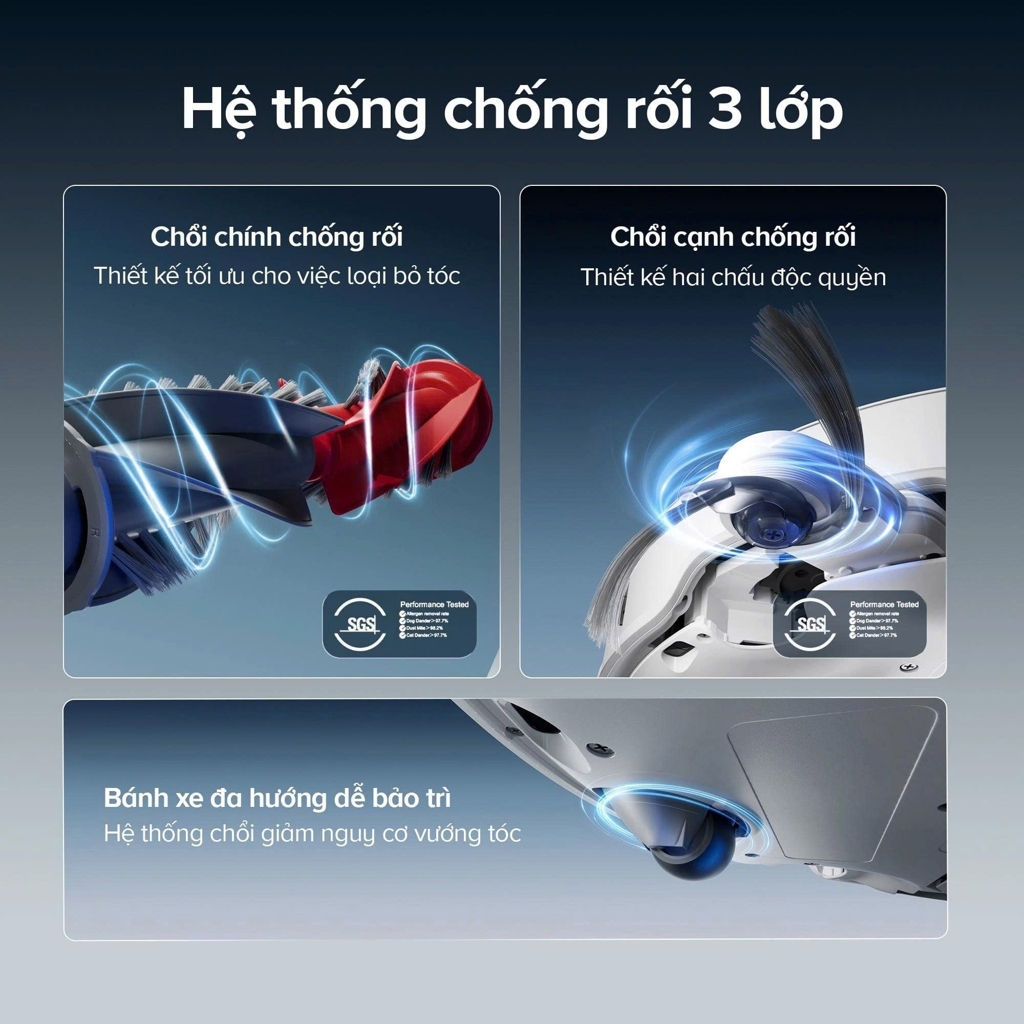 Robot hút bụi lau nhà Roborock Qrevo Edge 2 - Đen