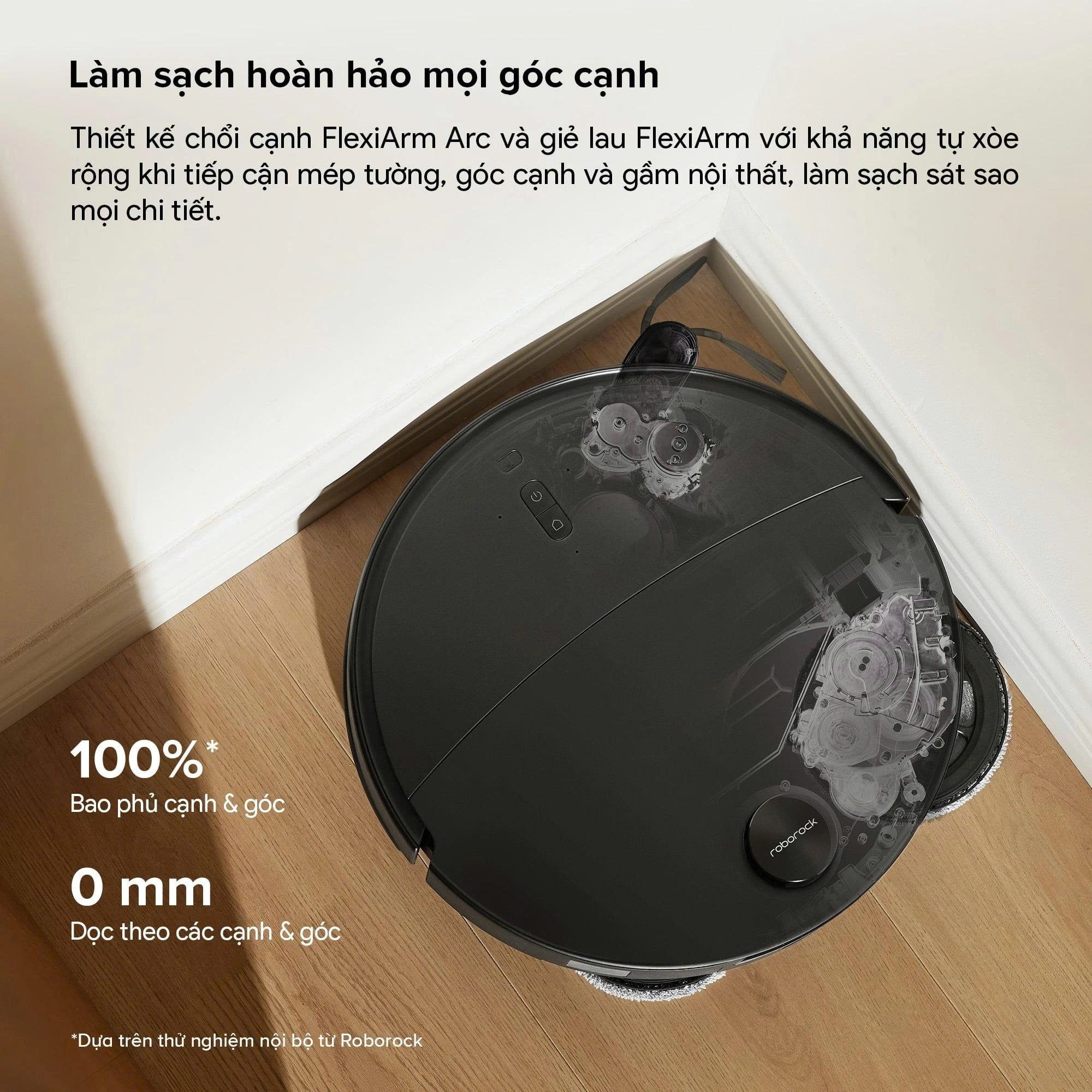 Robot hút bụi lau nhà Roborock Qrevo Edge 2 - Đen