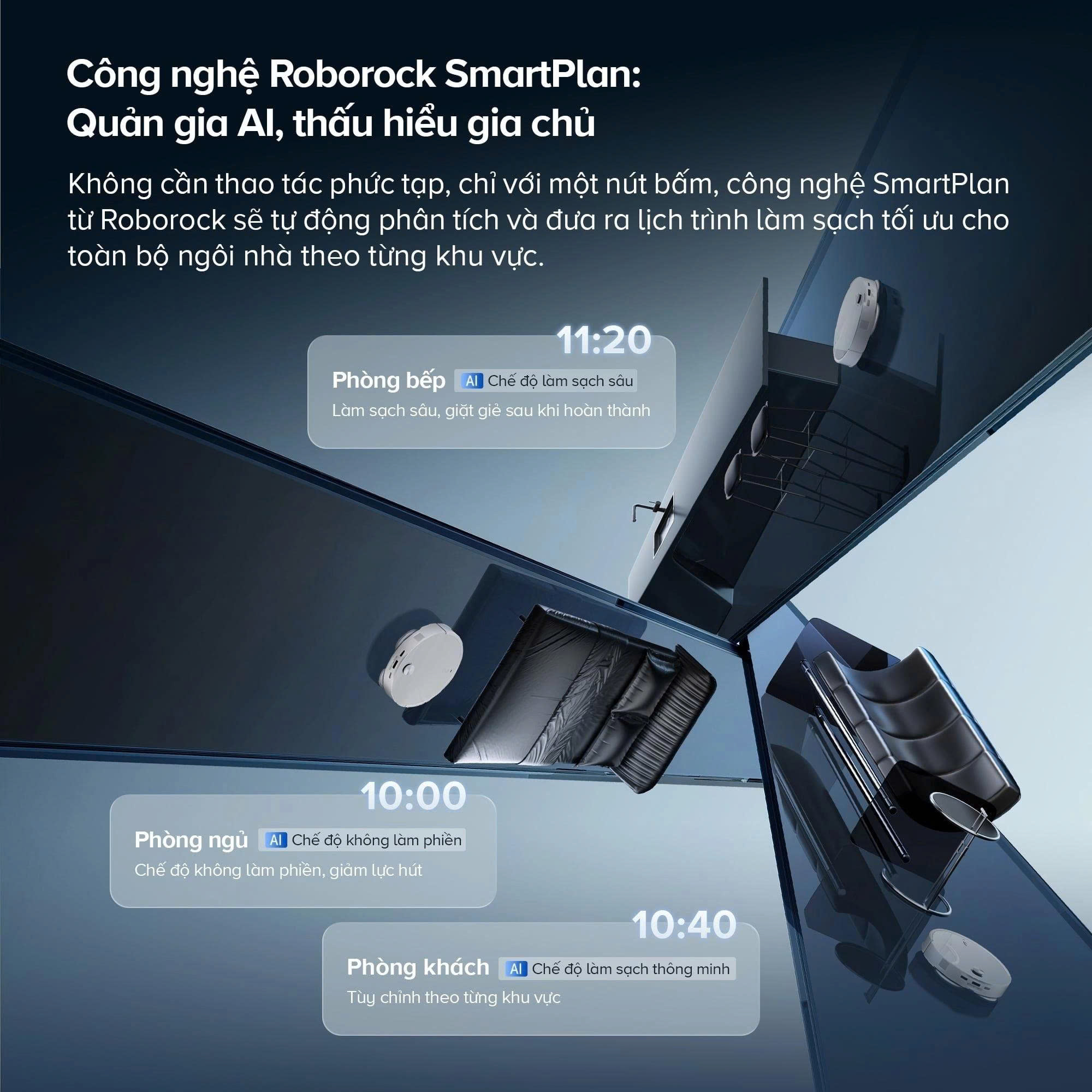 Robot hút bụi lau nhà Roborock Qrevo Edge 2 - Đen