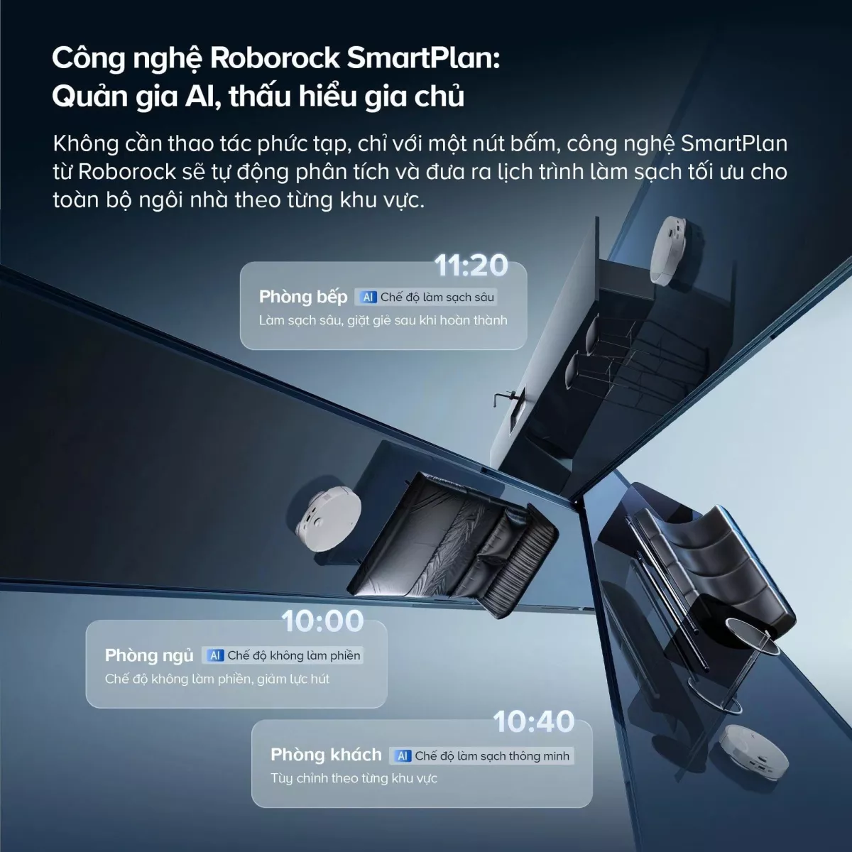 Robot hút bụi lau nhà Roborock Qrevo Edge 2 - Đen