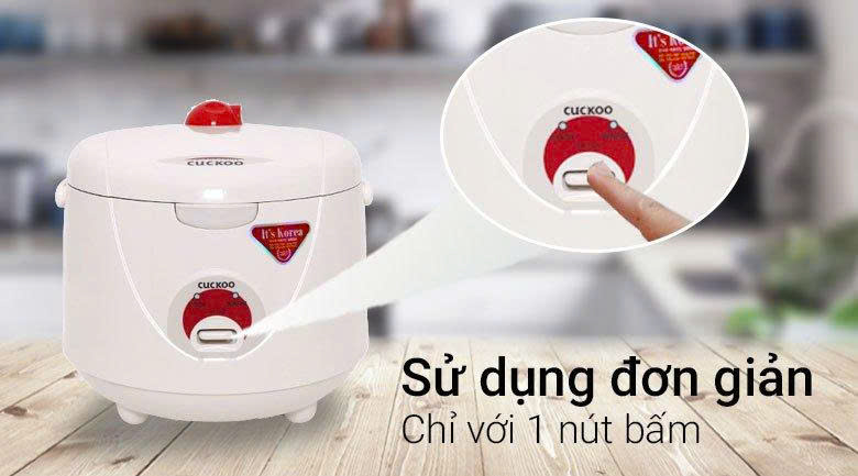 Nồi cơm điện cơ 1,8L Cuckoo CR-1021(đỏ/trắng)