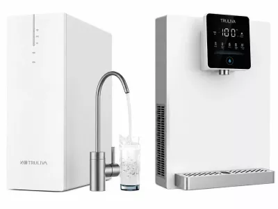 Combo máy lọc nước Truliva UR3626 và máy nóng lạnh treo tường Truliva W6412