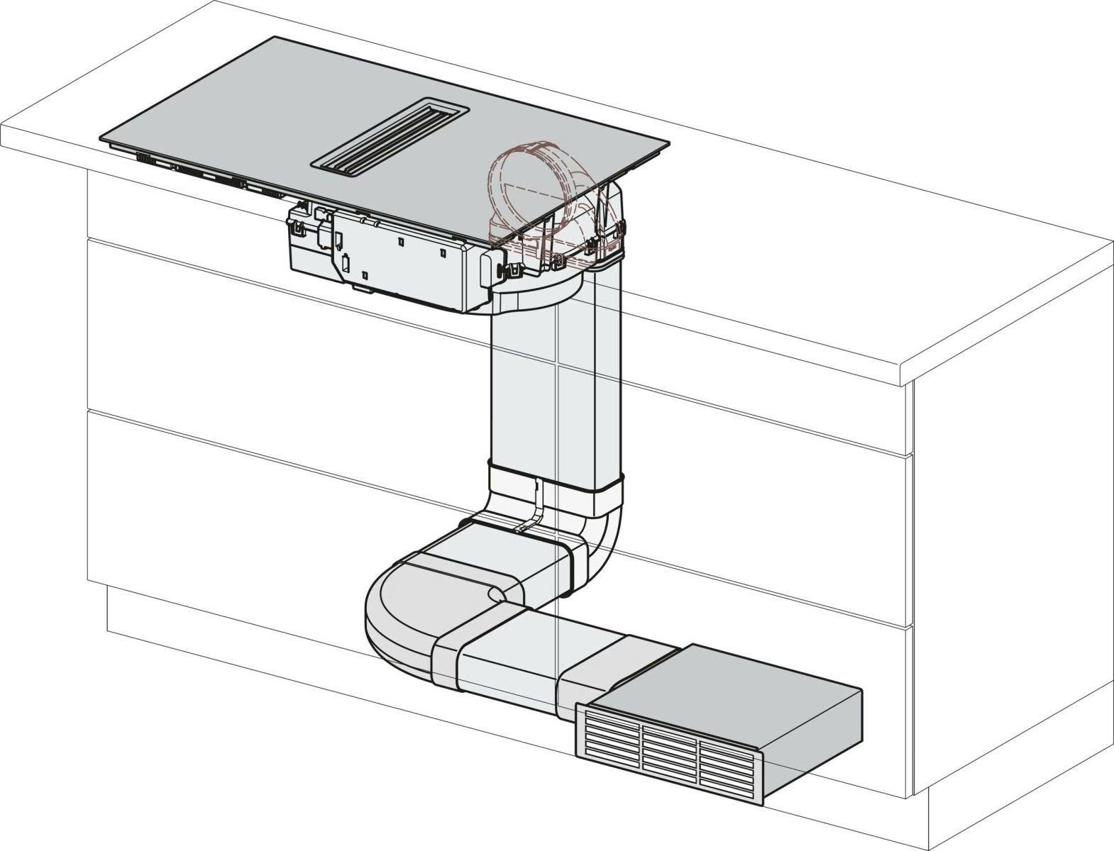 Bếp từ + Hút mùi đảo KMDA 7473-1 FL-U Silence