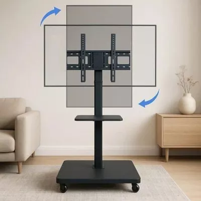 Giá Treo Tivi Di Động KM-XZ1600 (32"- 65") Xoay Tivi Ngang Dọc 90 Độ