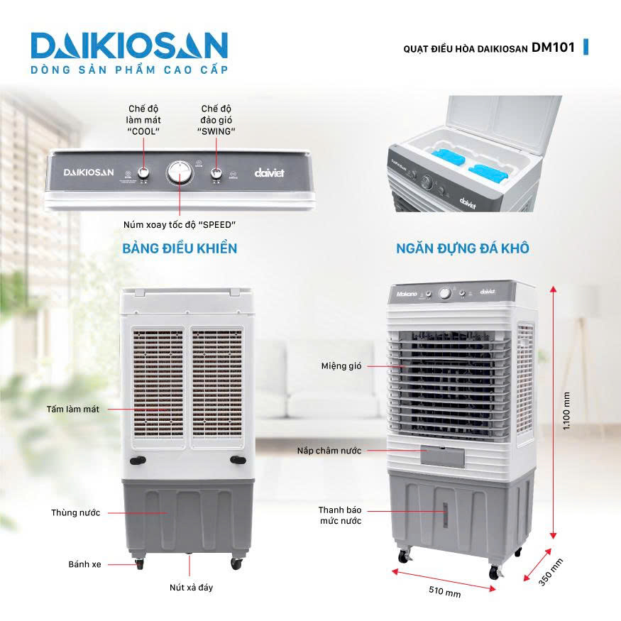 Quạt điều hòa Daikiosan DM101