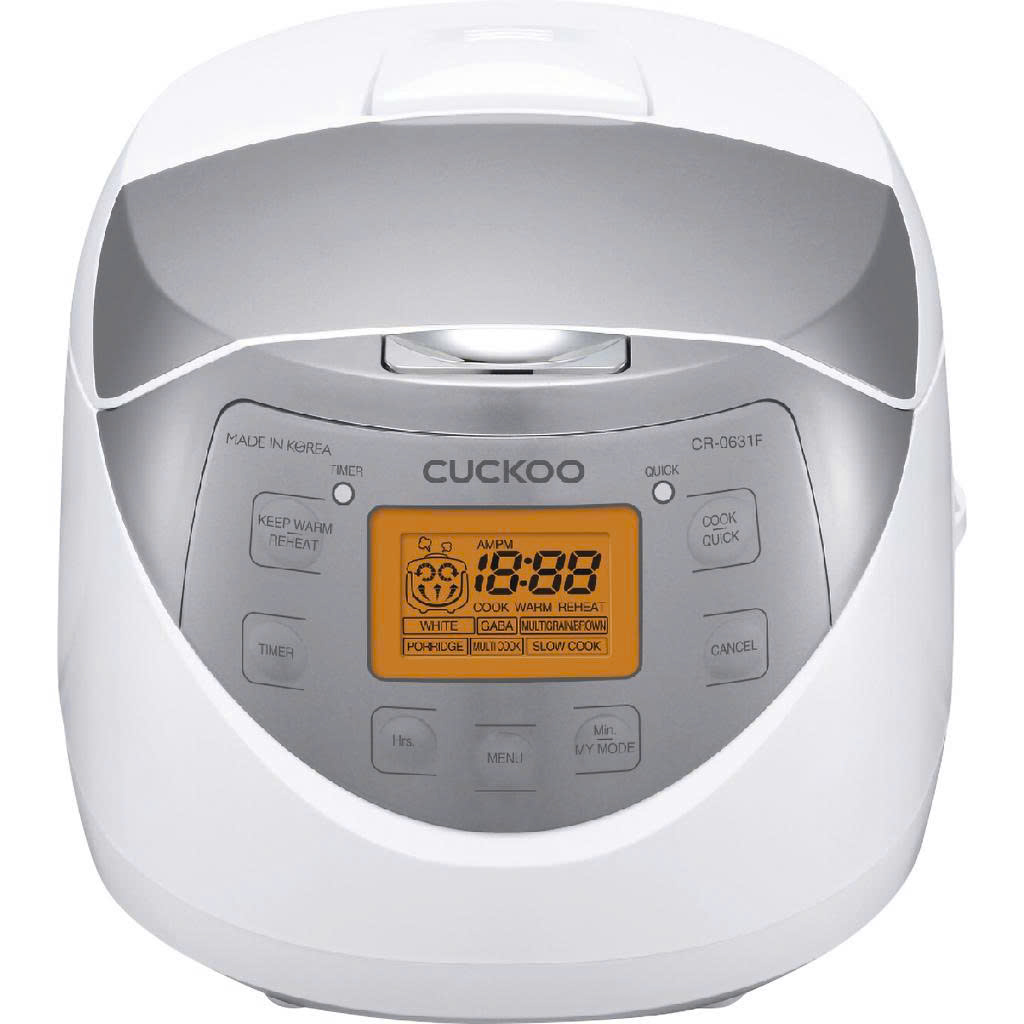 Nồi cơm điện tử Cuckoo 1 lít CR-0631F ( màu trắng bạc)