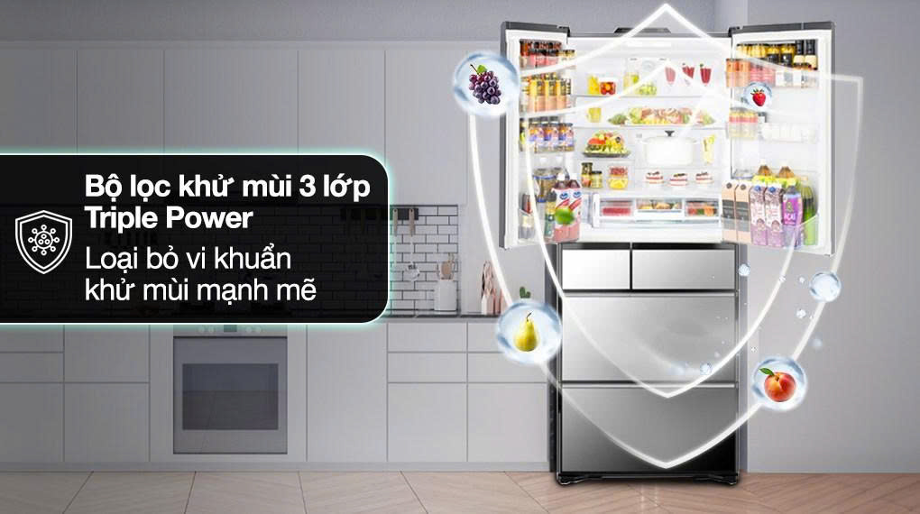 Tủ lạnh Hitachi Inverter 735 lít Multi Door R-ZX740KV X