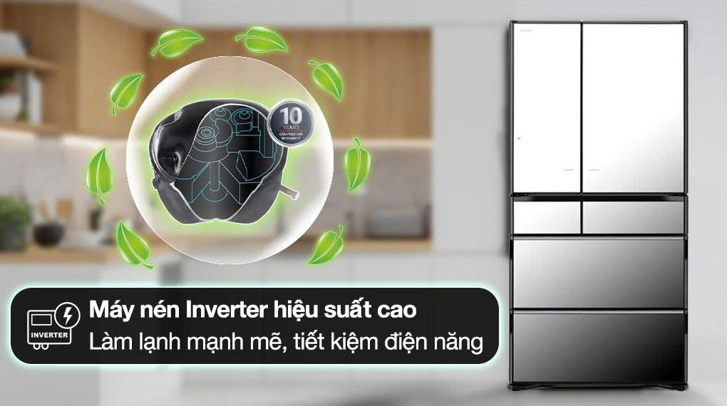 Tủ lạnh Hitachi Inverter 735 lít Multi Door R-ZX740KV X