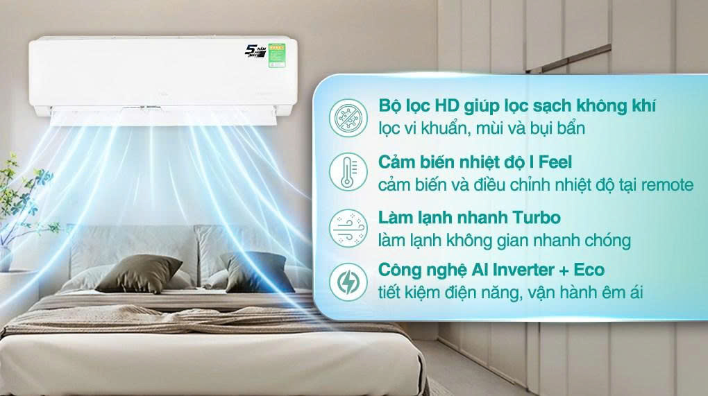 Điều hòa TCL Inverter 1 chiều 24000 BTU TAC-24CSD/XAB1I