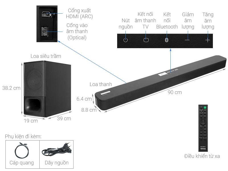 Bộ loa thanh Sony HT-S350 320W