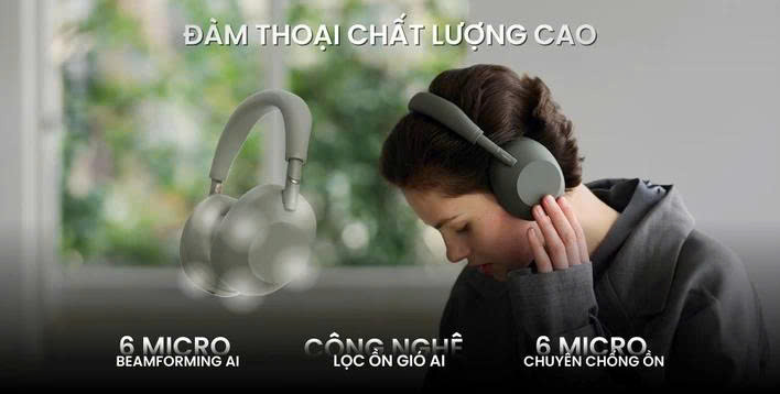 Tai nghe Bluetooth chụp tai Sony WH-1000XM6
