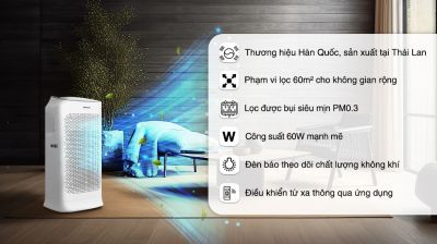 Máy lọc không khí Samsung AX60R5080WD/SV