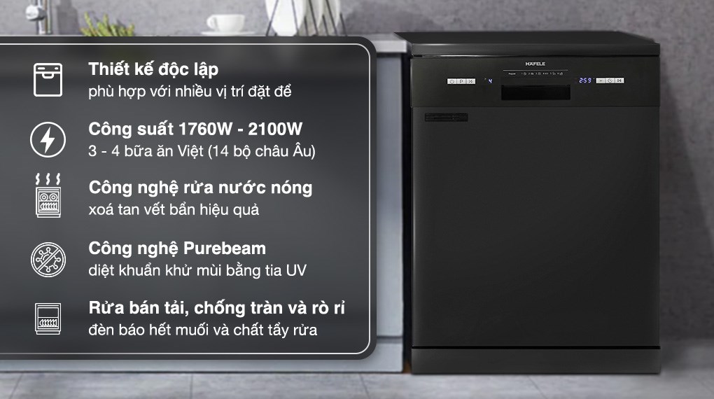 Máy rửa chén độc lập Hafele HDW-F601B