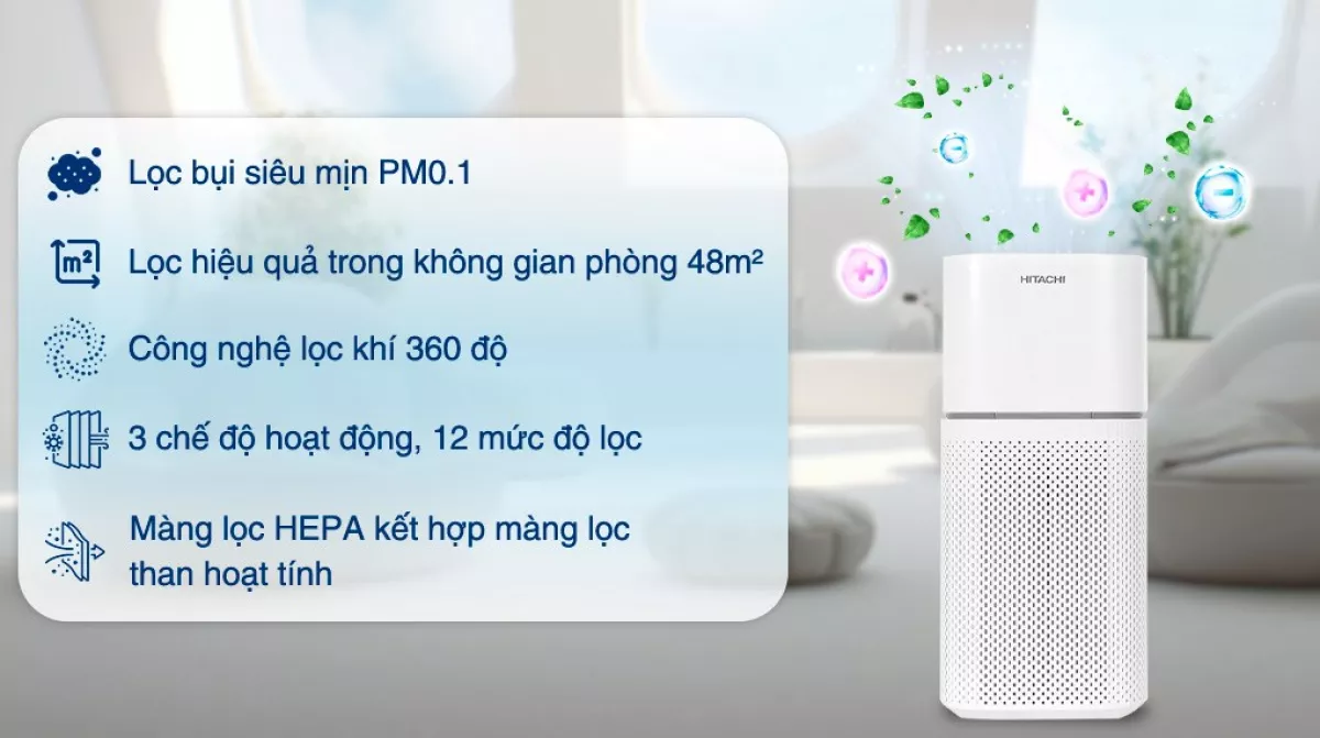 Máy lọc không khí Hitachi EP-TZ50 36W